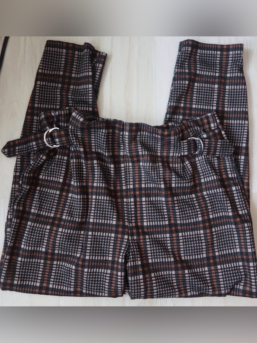Forever 21 Brown and Black Plaid pants